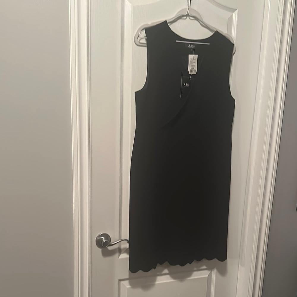 Black Sleeveless Sheath Midi Dress for Cocktail